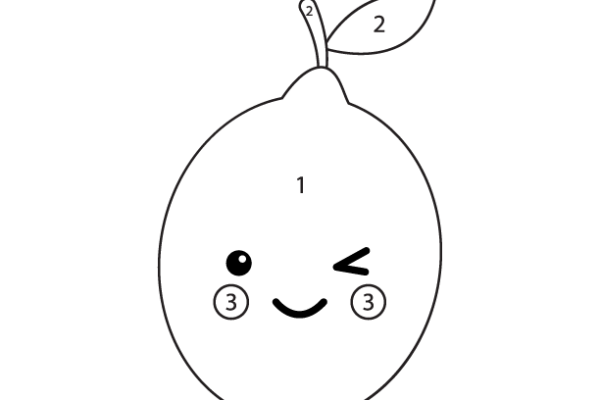 Lemon Color by Number