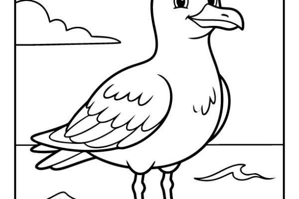 Seagull Coloring Page