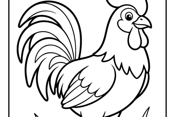 Rooster Coloring Page