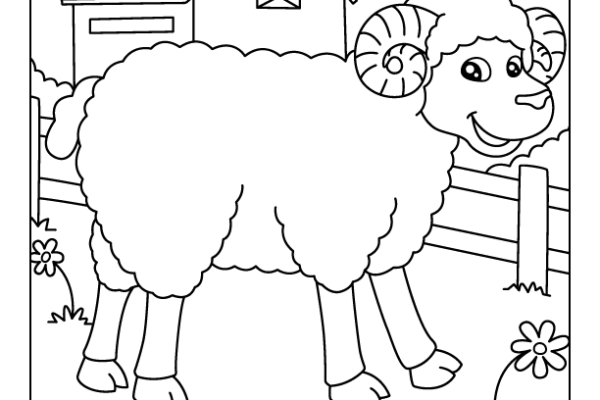 Sheep Coloring Page