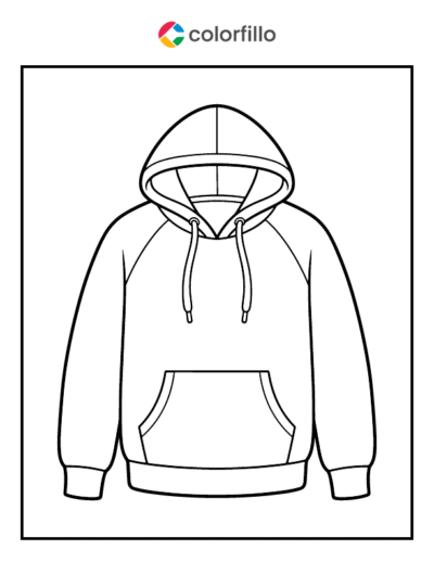 Hoodie Coloring Pages
