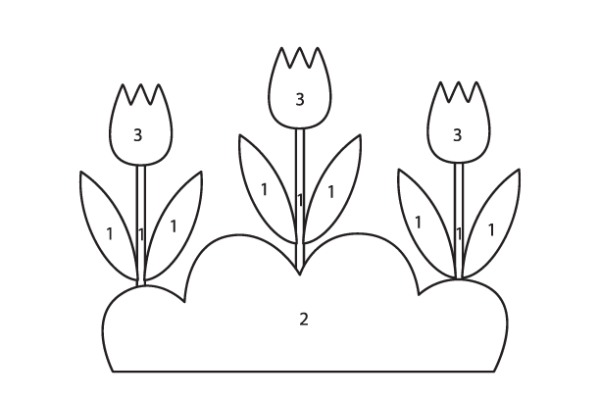 Tulip Color by Number