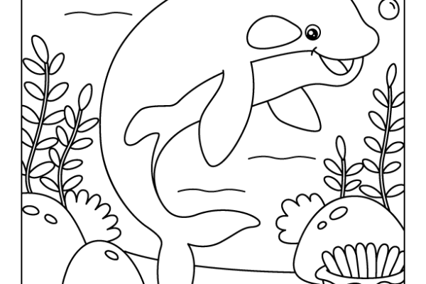 Whale Coloring Page