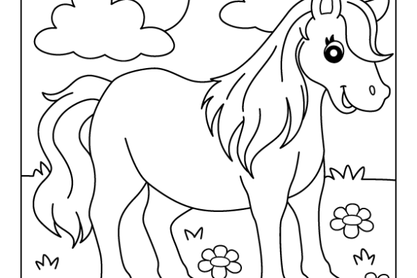 Horse Coloring Page