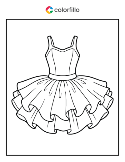 Ballerina Tutu Coloring Pages