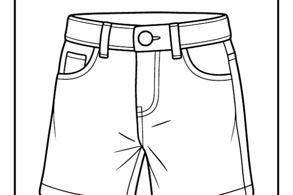 Shorts Coloring Page